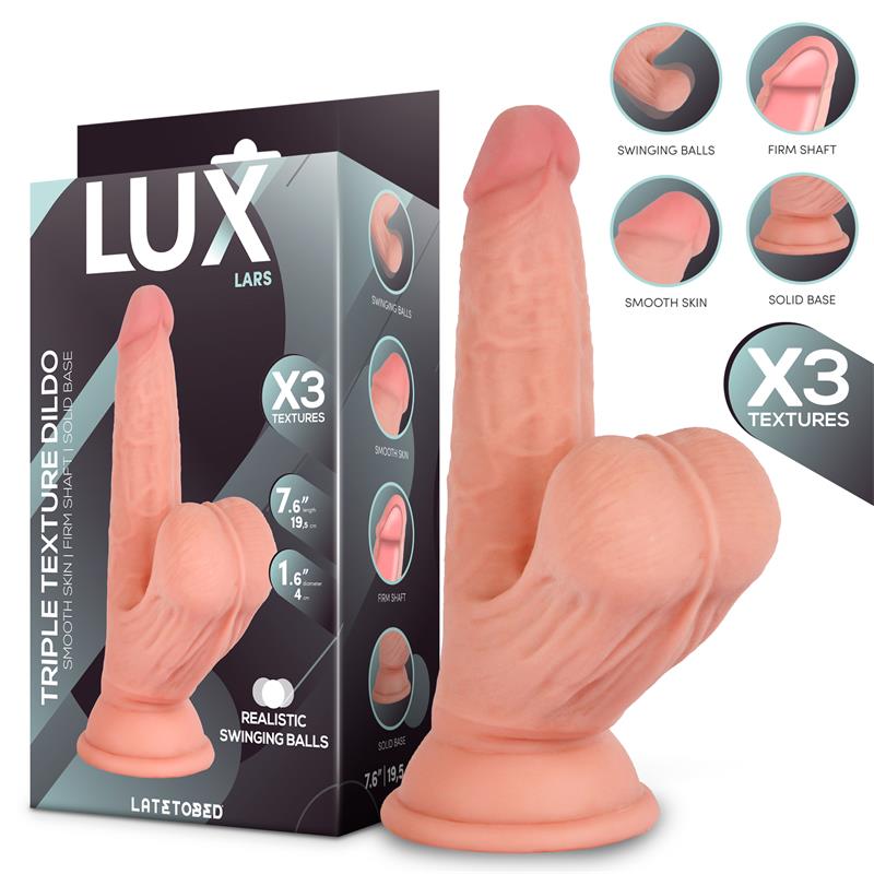 Lars Triple Texture Dildo