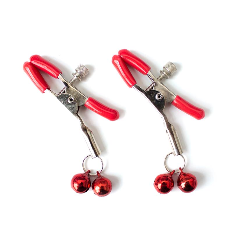 Nipple Clamp with Bell Red