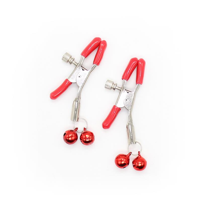 Nipple Clamp with Bell Red
