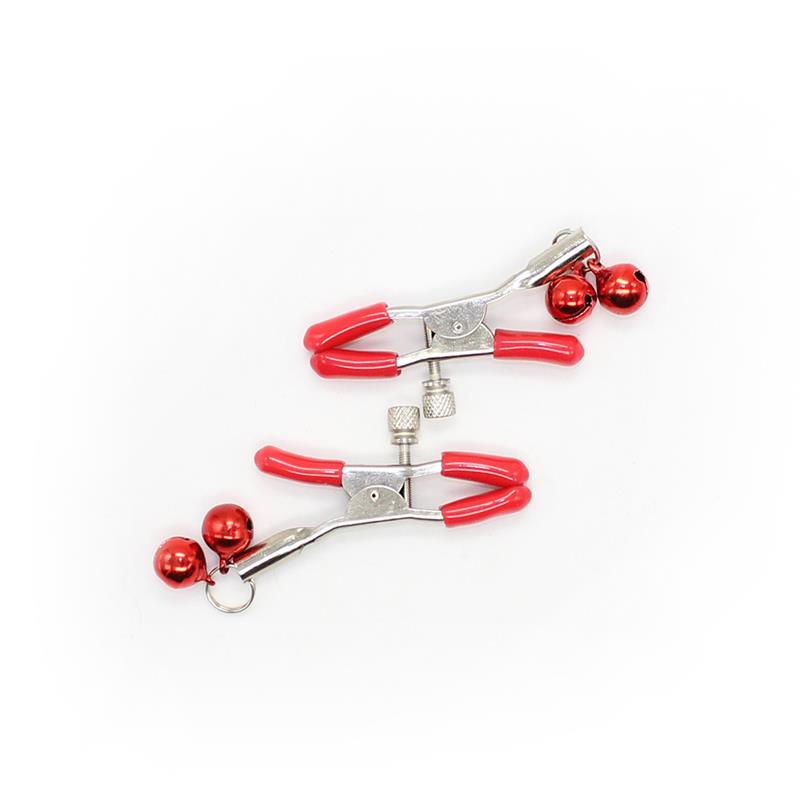 Nipple Clamp with Bell Red