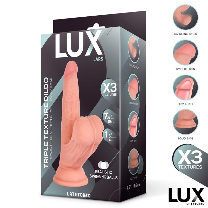 Lars Triple Texture Dildo