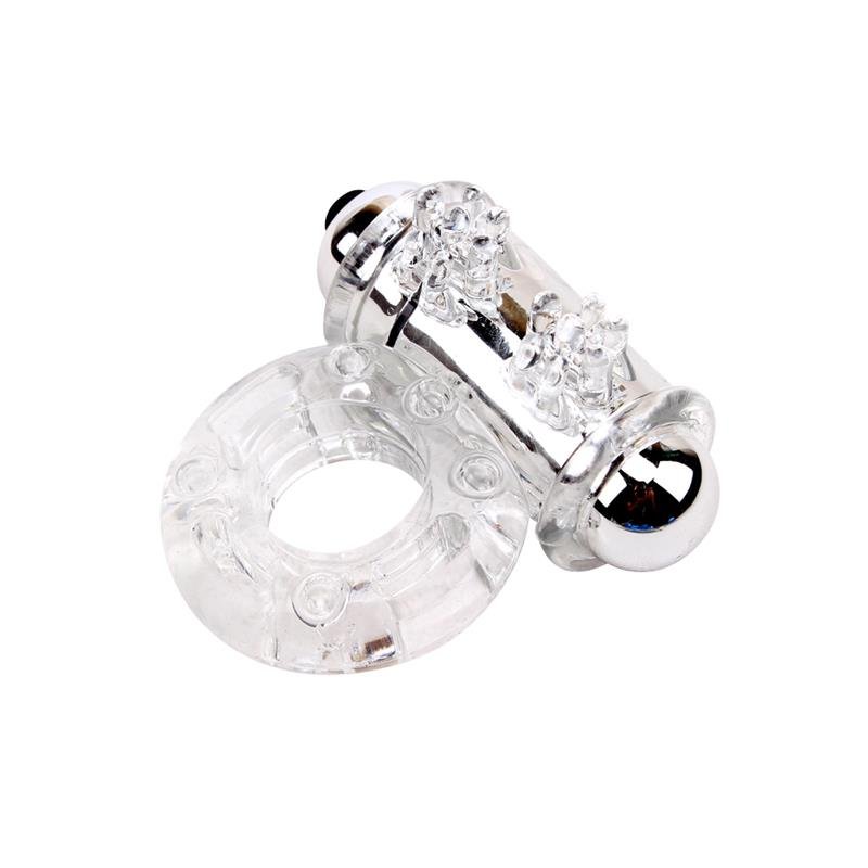 Anillo Vibrador para el Pene Bull Ring Transparente - Tienda IntimBarcelona