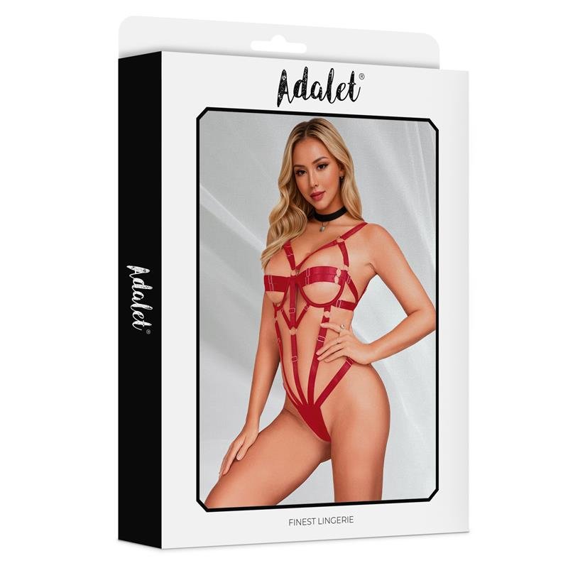 Blanca Teddy Rojo - Tienda IntimBarcelona