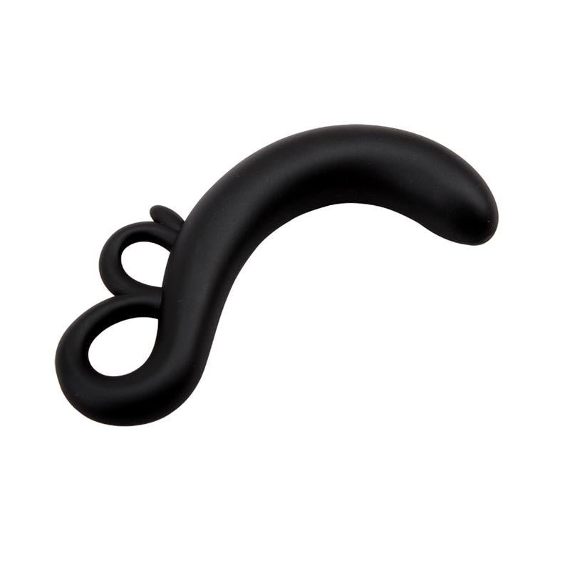Estimulador Punto G Two - Finger Silicona Negro - Tienda IntimBarcelona