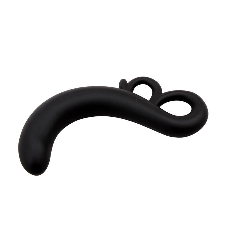Estimulador Punto G Two - Finger Silicona Negro - Tienda IntimBarcelona