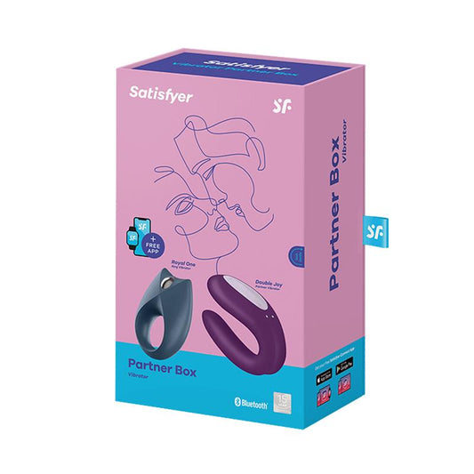 Double Joy Partner Vibrator APP Black