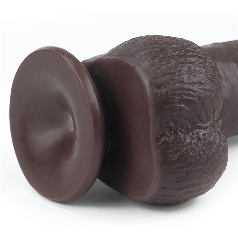 Dildo con Piel Retractil 9 Negro