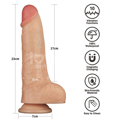 Power Basics Dildo con Vibracion 9