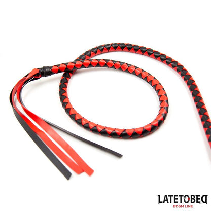 Latigo Largo Rojo y Negro 210cm