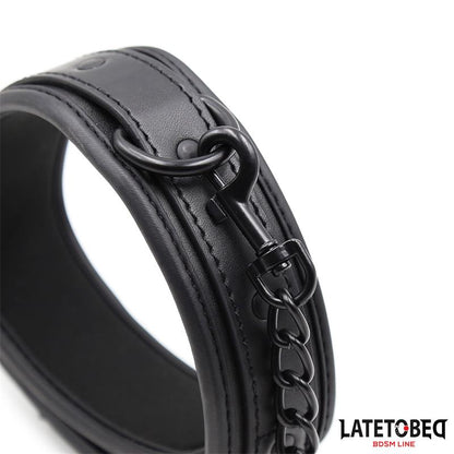 Collar y Correa Neopreno Negro