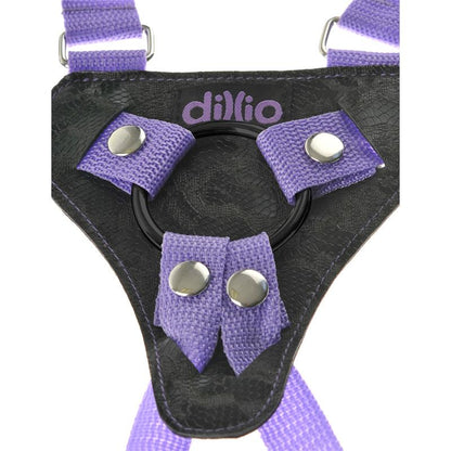 Arnes con Dildo de 19 cm Color Purpura