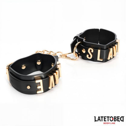 Esposas para Tobillos SLAVE con Cadena Dorada