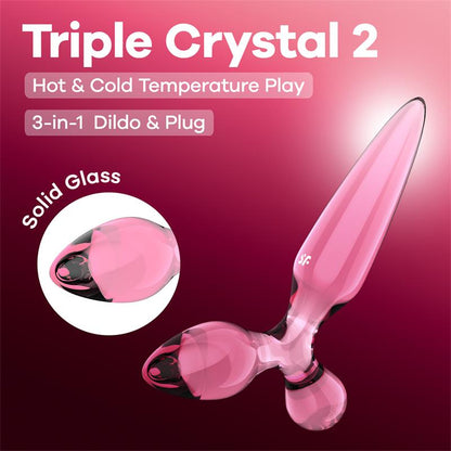 Triple Crystal 2 Dildo de Cristal