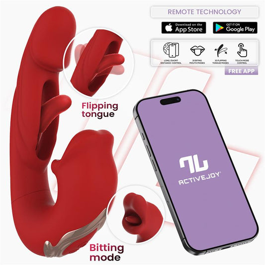 Mouty Vibrador Funcion Mordisqueo y Flipping con App