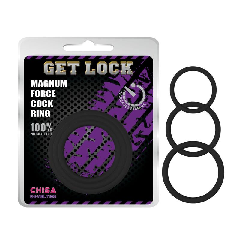 Anillo para el Pene Magnum Force Silicona Negro - Tienda IntimBarcelona