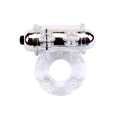 Anillo Vibrador para el Pene Bull Ring Transparente - Tienda IntimBarcelona