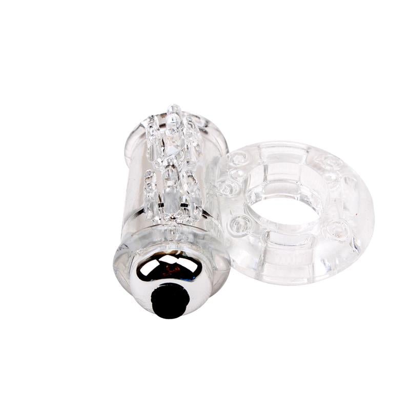 Anillo Vibrador para el Pene Bull Ring Transparente - Tienda IntimBarcelona