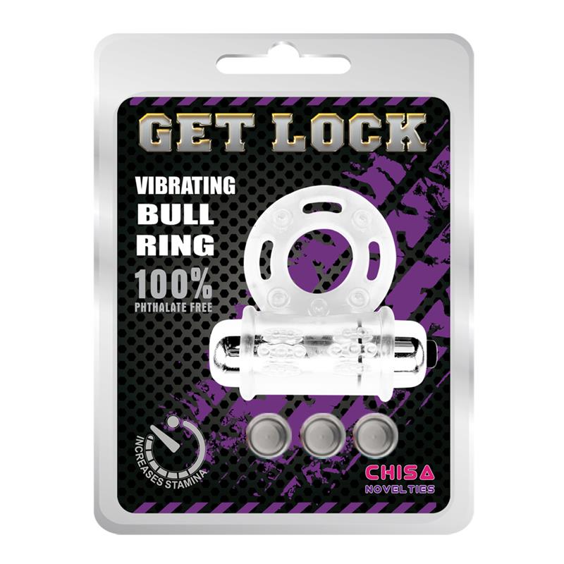 Anillo Vibrador para el Pene Bull Ring Transparente - Tienda IntimBarcelona