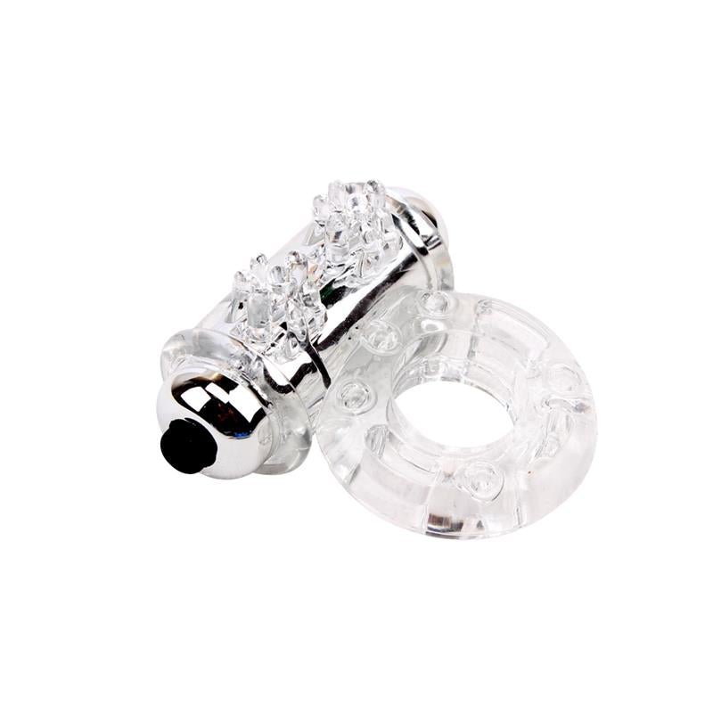 Anillo Vibrador para el Pene Bull Ring Transparente - Tienda IntimBarcelona
