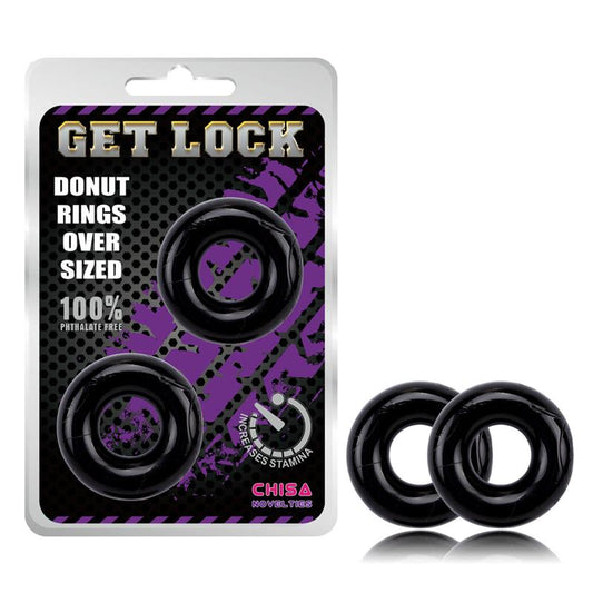 Anillos para el Pene Donut Negro - Tienda IntimBarcelona