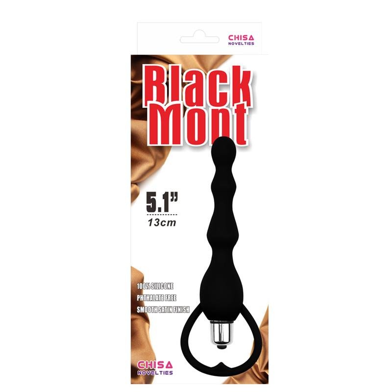 Cadena Anal Tail Power Silicona Negro - Tienda IntimBarcelona