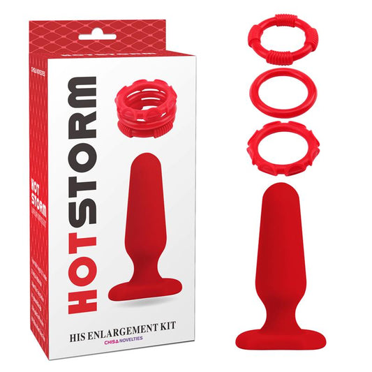 Kit His Enlargement Rojo - Tienda IntimBarcelona