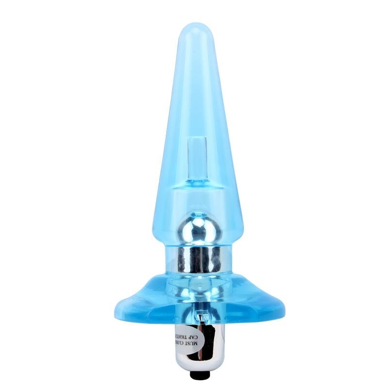 Plug Anal con Vibracion Nicoles 12.5 x 3.2 cm Azul - Tienda IntimBarcelona