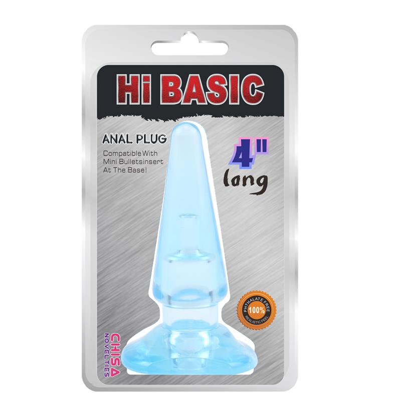 Plug Anal SASSY Azul 10,4 x 3,2cm - Tienda IntimBarcelona
