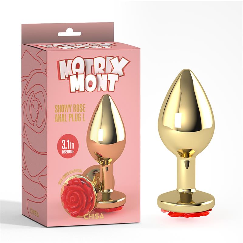 Plug Anal Showy Rose Talla L - Tienda IntimBarcelona